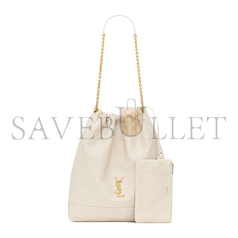 YSL JAMIE LARGE POCHON IN LAMBSKIN 828350AAB329207 (34*41*5cm)